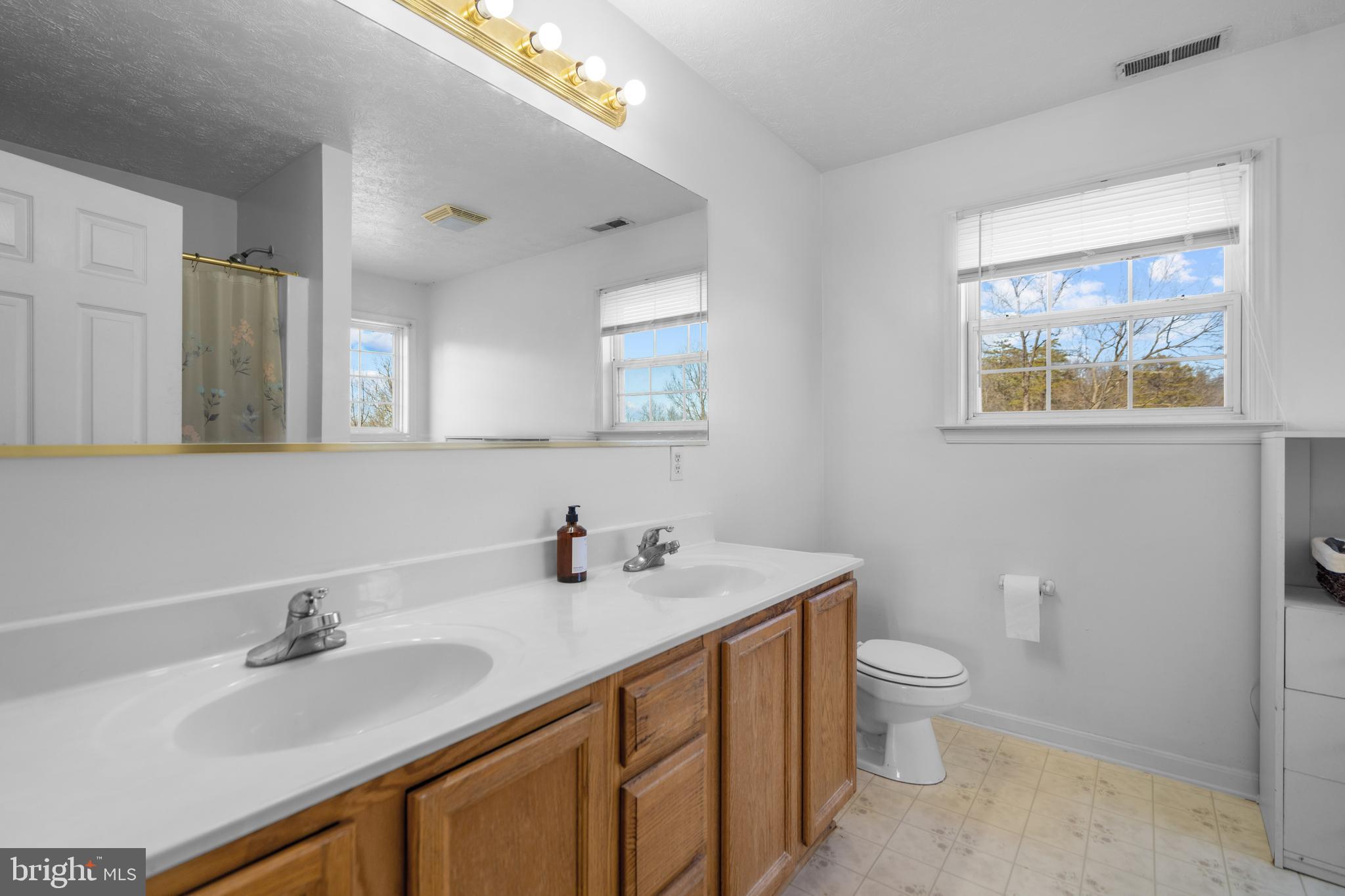2158 Star Tannery Road Star Tannery, VA 22654 - Photo 7 of 23 a bathroom with 2 sink and a mirror