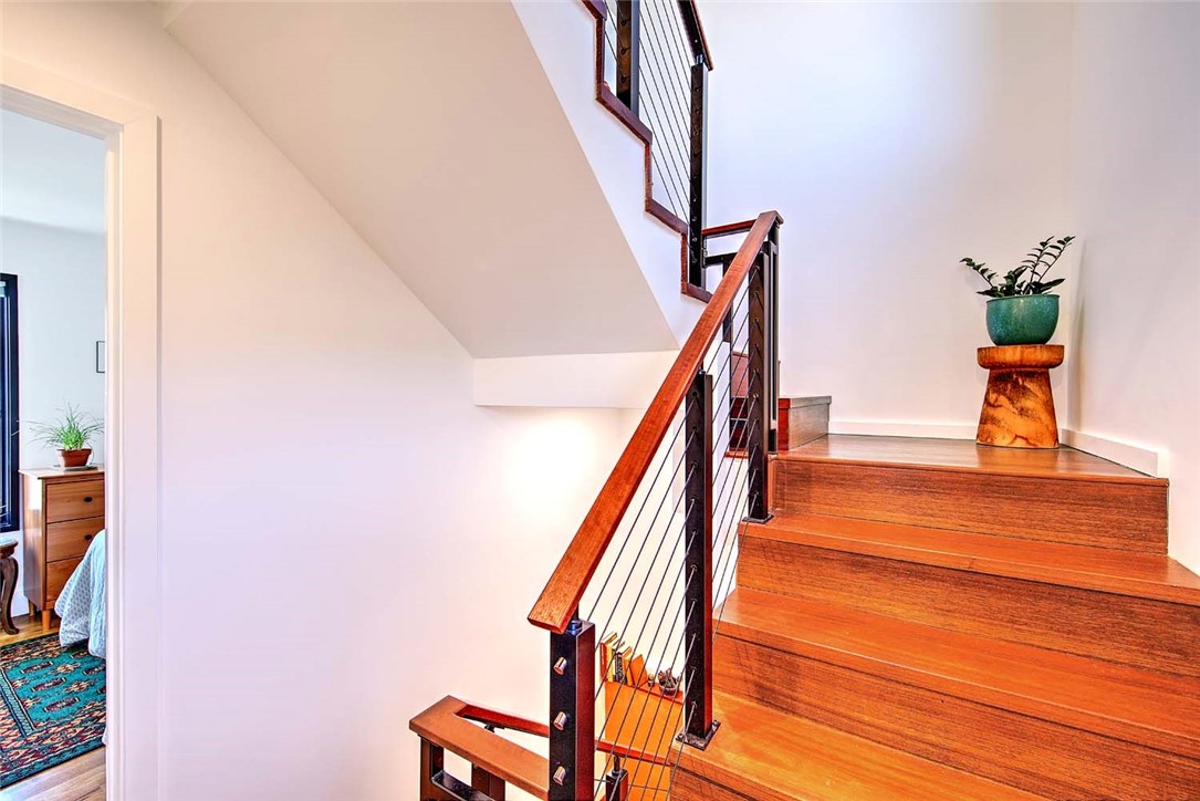 37 Ring Street Providence, RI 02909 - Photo 15 of 28 Stairs down to the two bedrooms and two full bathrooms