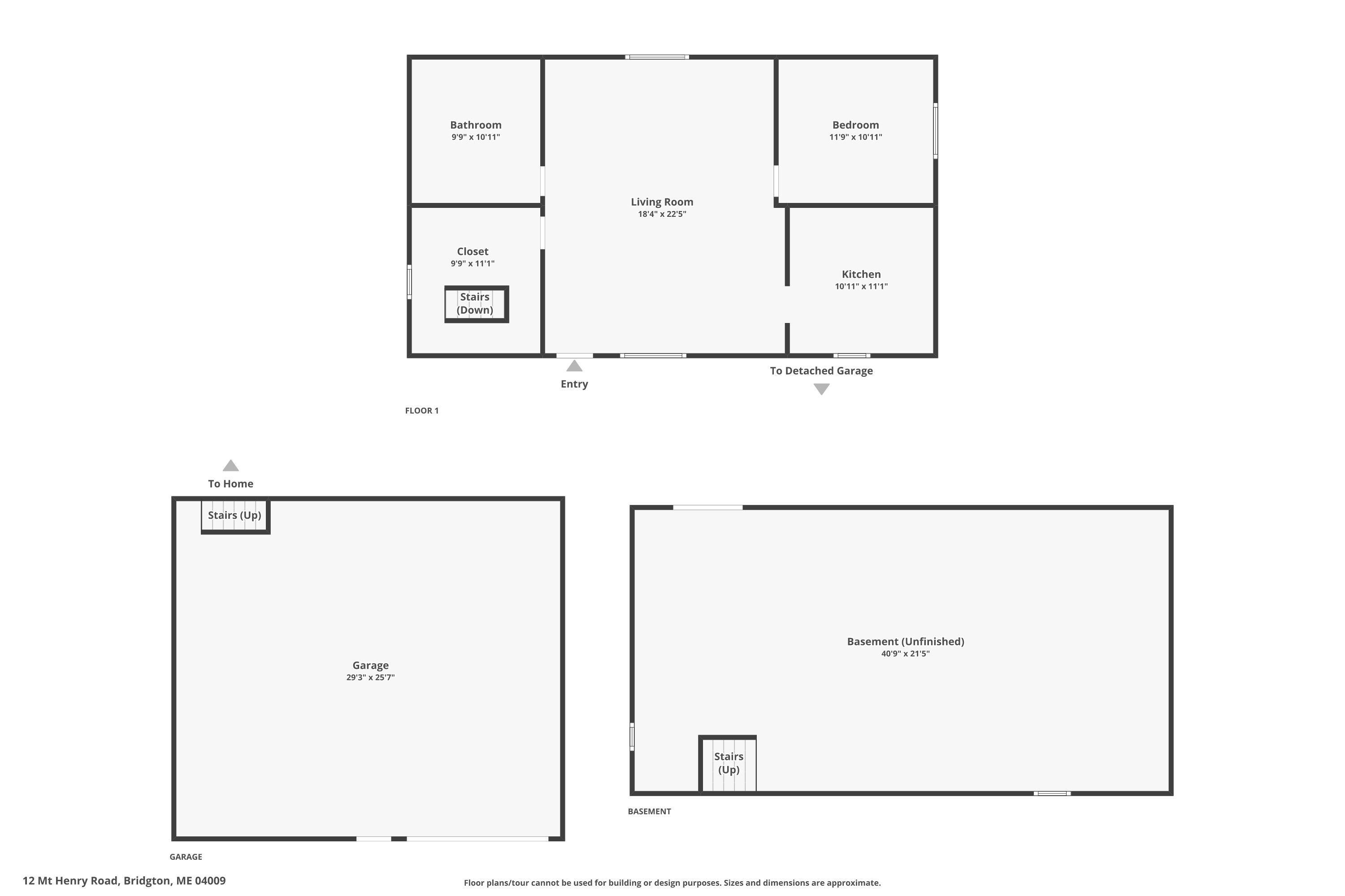 12 Mt Henry Road Bridgton, ME 04009 - Photo 26 of 29 Floor Plans