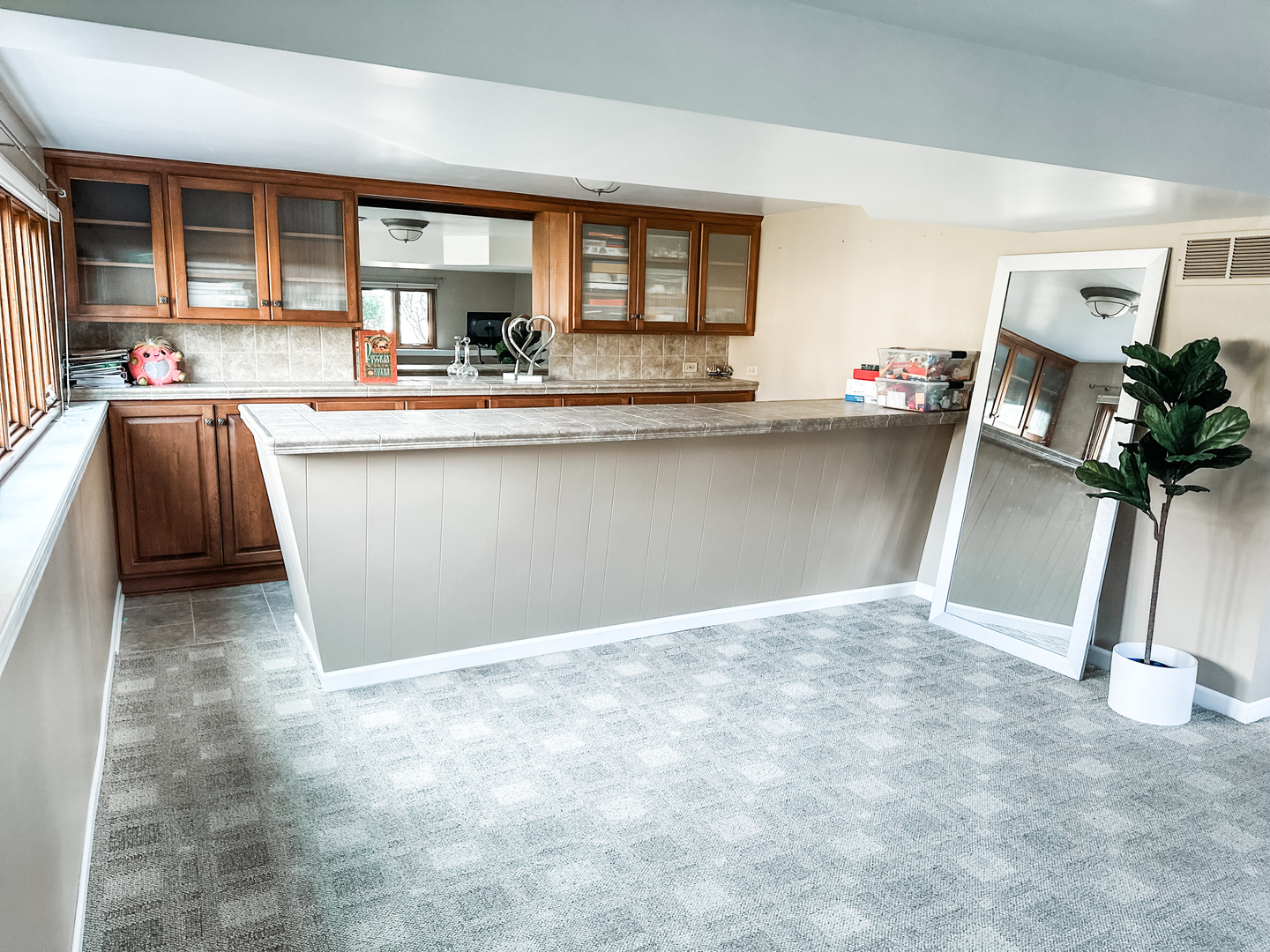 5341 Meadow Lane Lisle, IL 60532 - Photo 10 of 16 a living room with granite countertop furniture and a fireplace