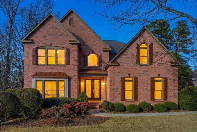 a front view of a house