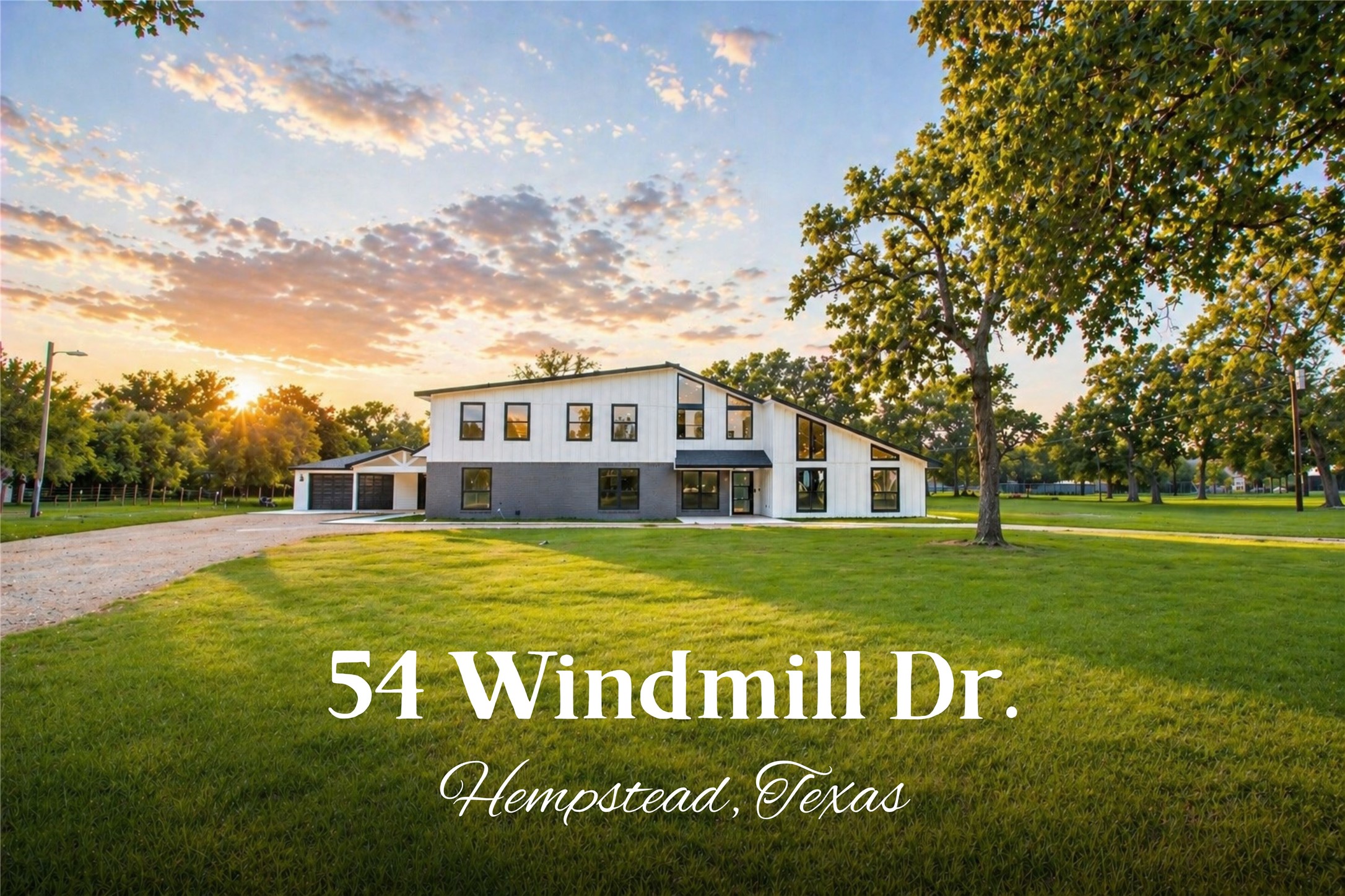 54 Windmill Road Hempstead, TX 77445 - Photo 1 of 26 a front view of a house with a garden