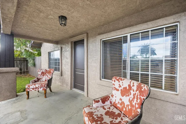 a outdoor living space with furniture and garden
