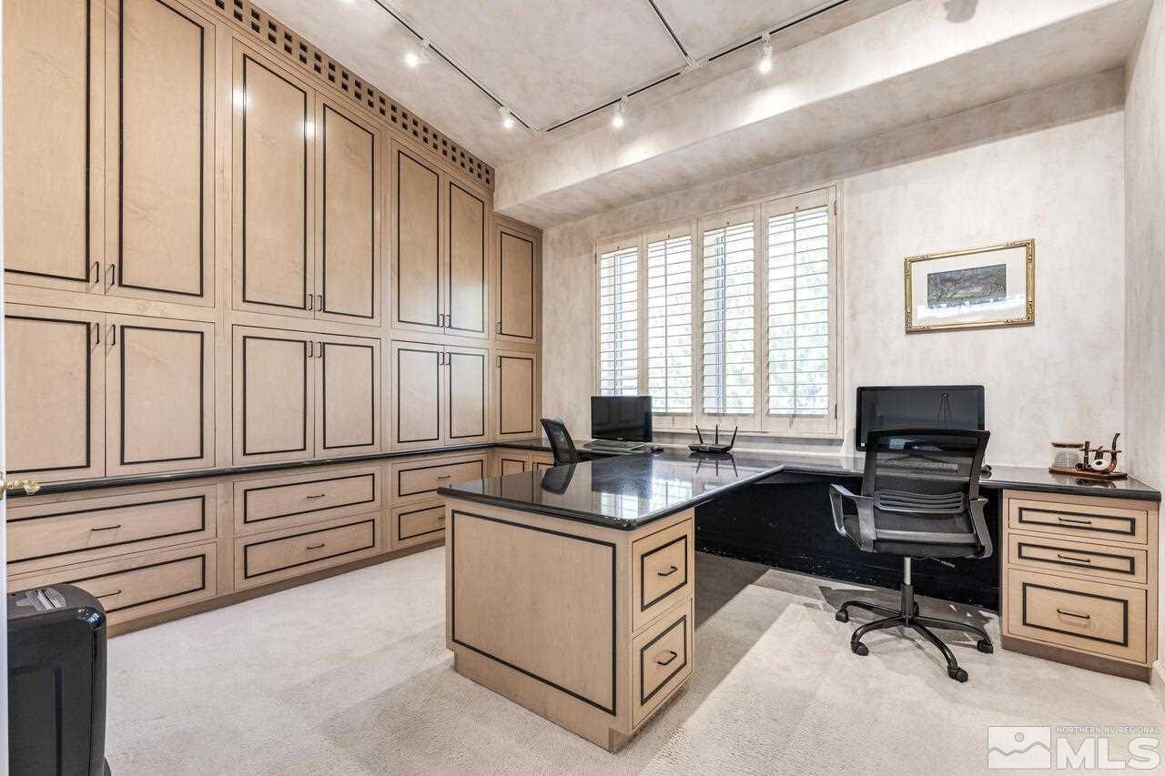 4370 Juniper Trail Reno, NV 89519 - Photo 21 of 40 a view of a workspace with furniture and a window