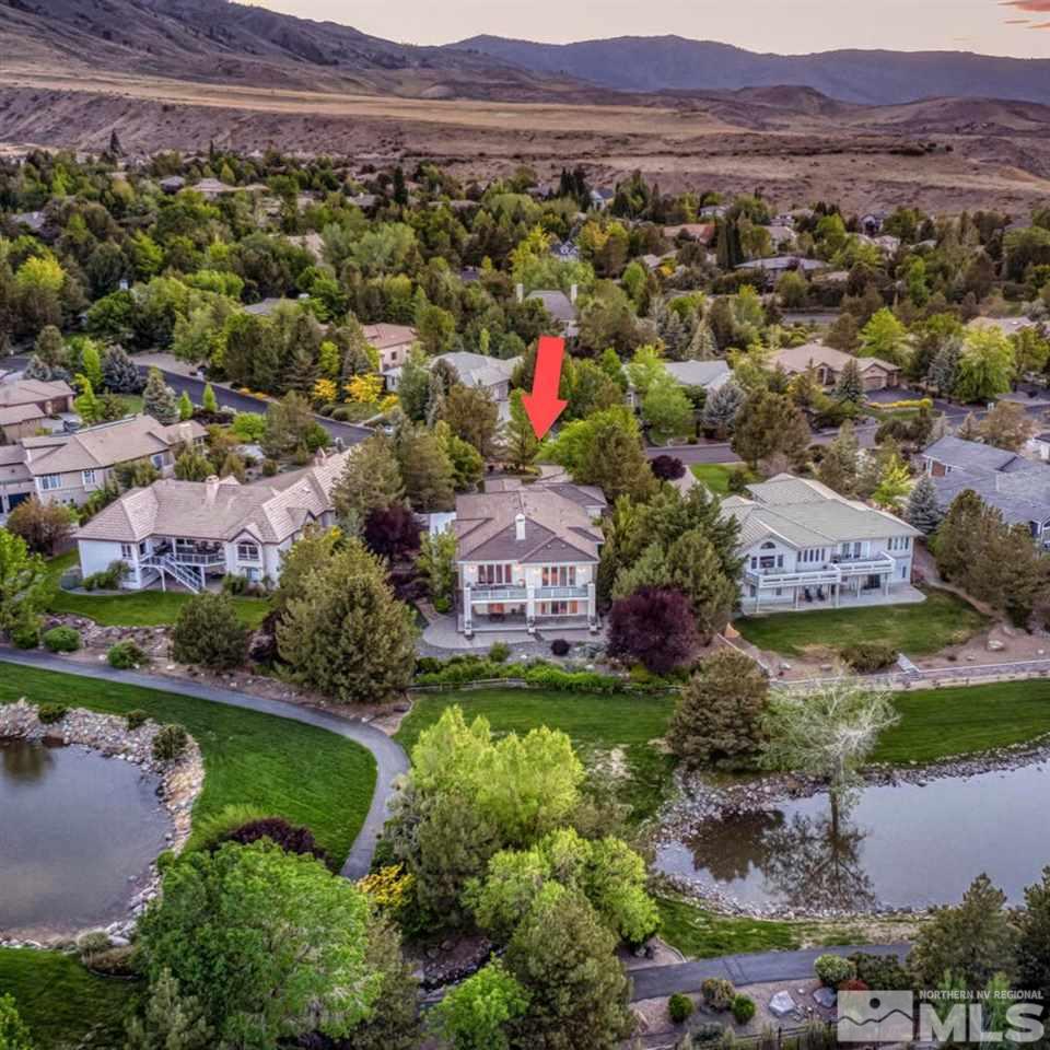 4370 Juniper Trail Reno, NV 89519 - Photo 37 of 40 an aerial view of a house with a garden