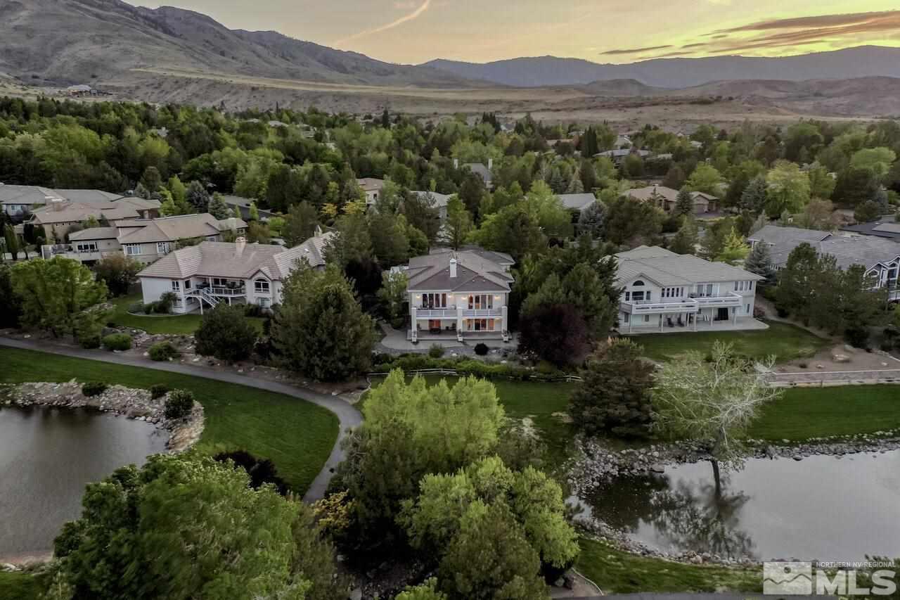 4370 Juniper Trail Reno, NV 89519 - Photo 38 of 40 an aerial view of a house with outdoor space lake view