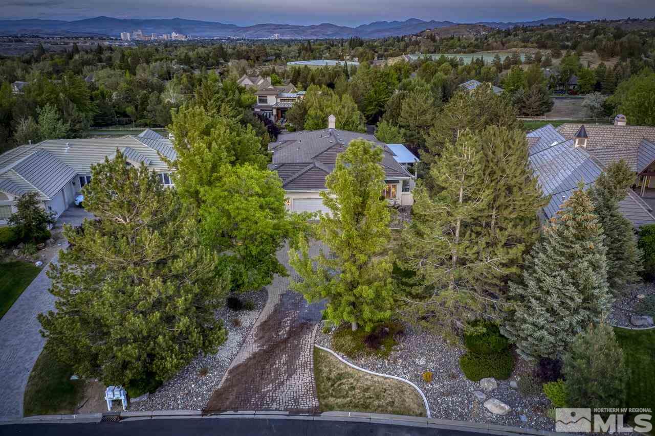 4370 Juniper Trail Reno, NV 89519 - Photo 39 of 40 an aerial view of a house with a yard