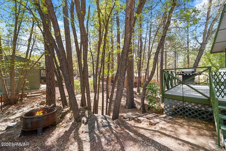 5801 Apache Trail Pinetop, AZ 85935 - Photo 18 of 39 a view of yard with outdoor seating