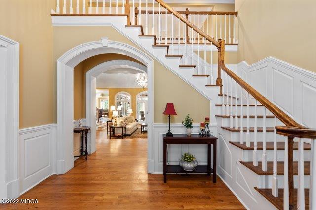 7959 Whittle Road Macon, GA 31220 - Photo 15 of 49 a view of entryway and hall with wooden floor