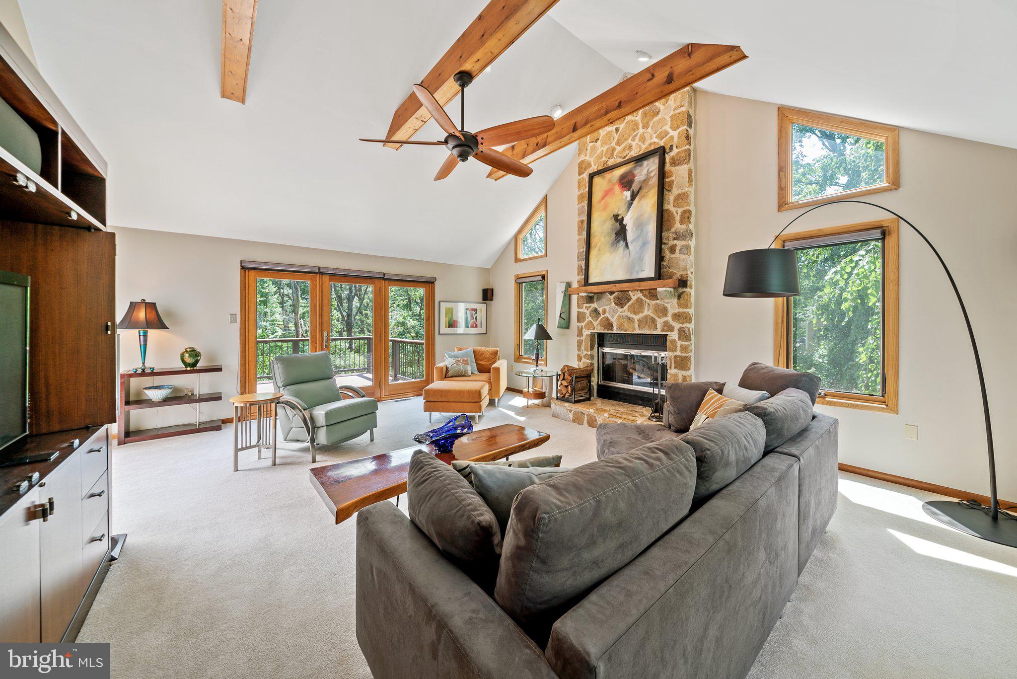 1007 Saber Road West Chester, PA 19382 - Photo 23 of 49 vaulted ceilings family room with fireplace