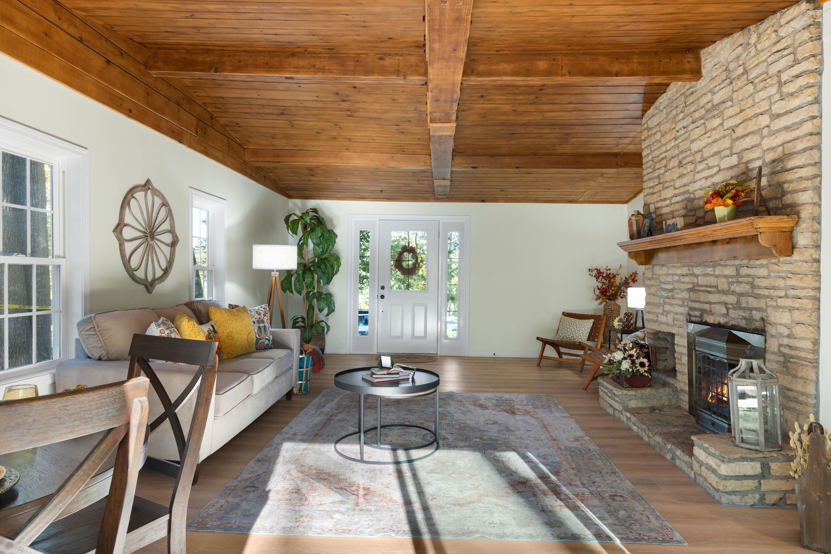275 Indian Trail Lake In The Hills, IL 60156 - Photo 12 of 25 a living room with furniture and fireplace