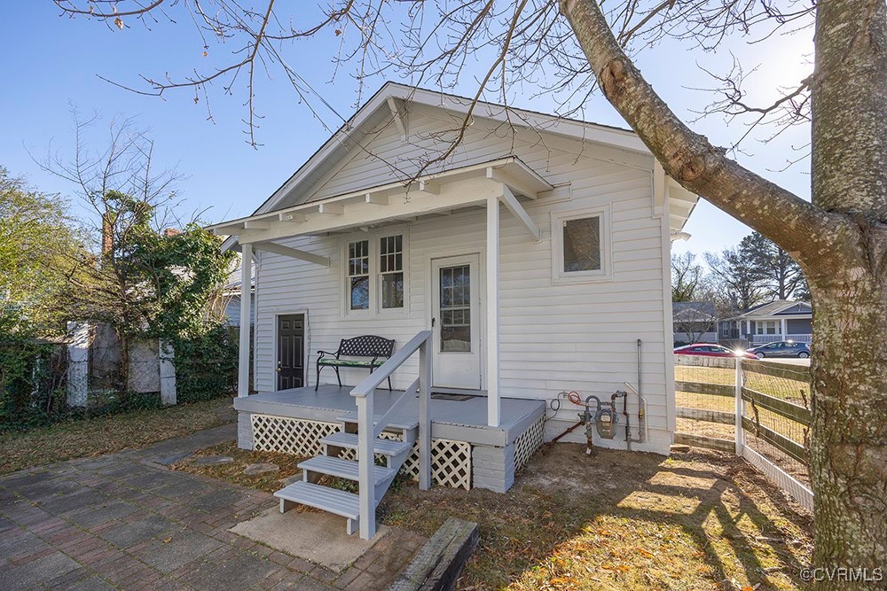 3005 Decatur Street Richmond, VA 23224 - Photo 12 of 28 Rear view of property with a wooden deck