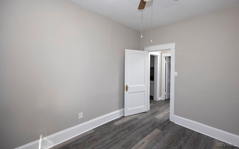 3005 Decatur Street Richmond, VA 23224 - Photo 8 of 28 Bedroom 3 with ceiling fan and dark wood-type floo