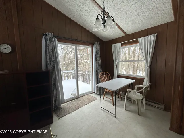 a view of lake with green space