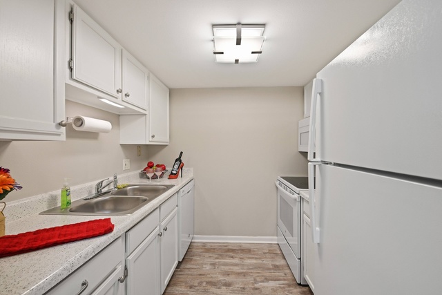 1 Renaissance Place, Unit 719 Palatine, IL 60067 - Photo 4 of 20 a kitchen with granite countertop a sink and cabinets