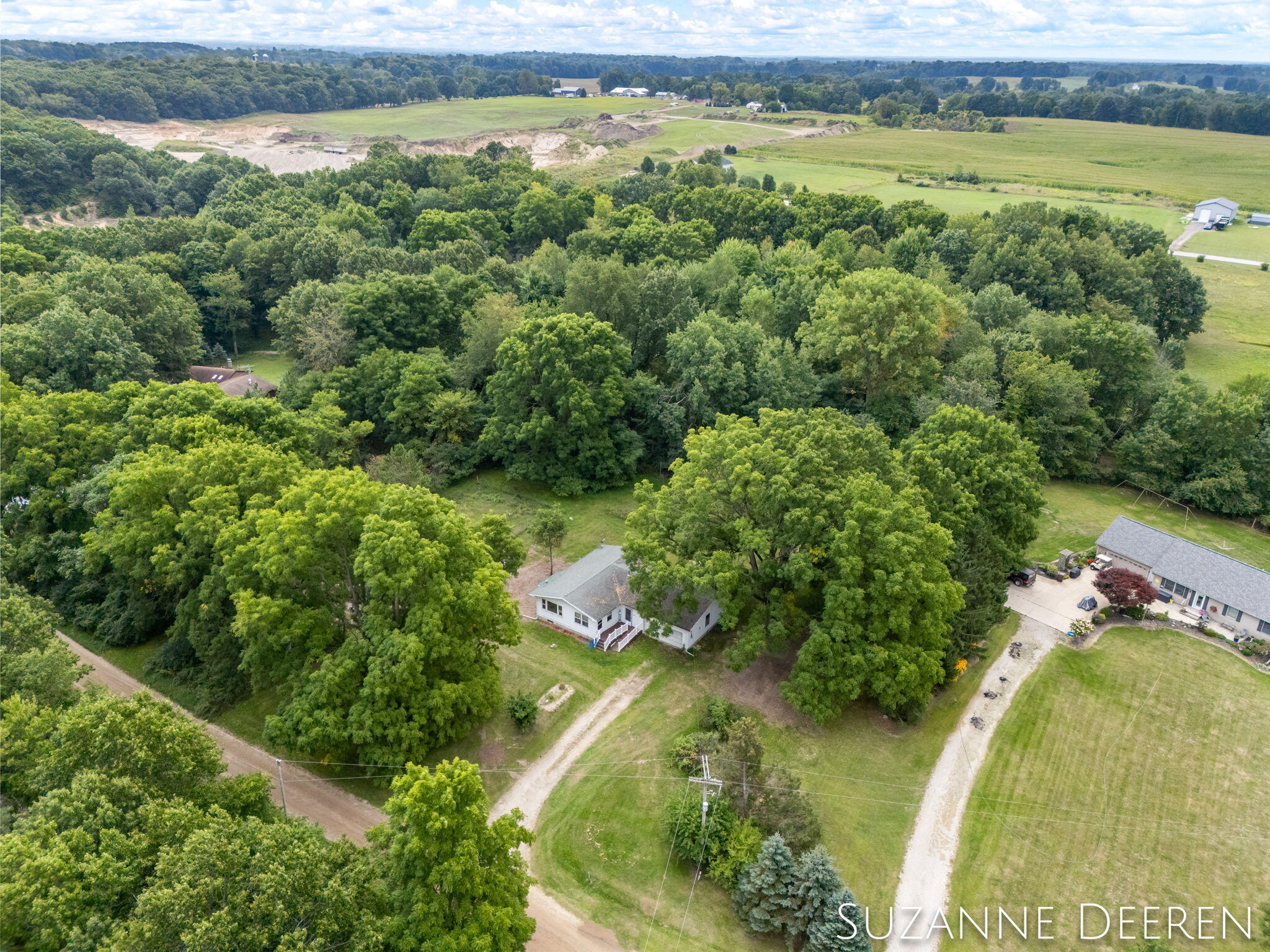 9717 Robbins Road Clarksville, MI 48815 - Photo 3 of 14 airial view1