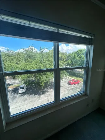 a view of a room with window