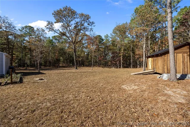a view of outdoor space with deck and trees