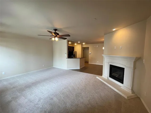 a view of a livingroom with a fireplace