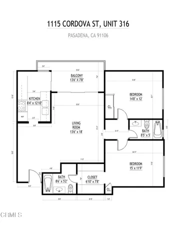 $699,000 | 1115 Cordova Street, Unit 316, Pasadena, CA 91106