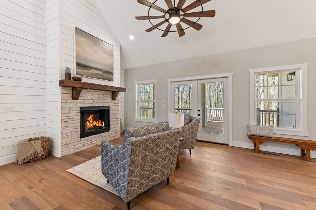 219 Fairview Drive Morganton, GA 30560 - Photo 8 of 61 a living room with furniture and a fireplace