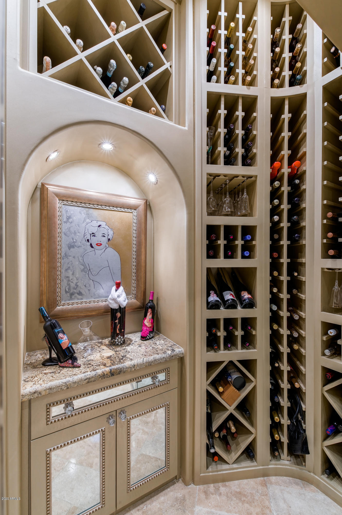 8932 East Mountain Spring Road Scottsdale, AZ 85255 - Photo 24 of 78 wine_room_detail
