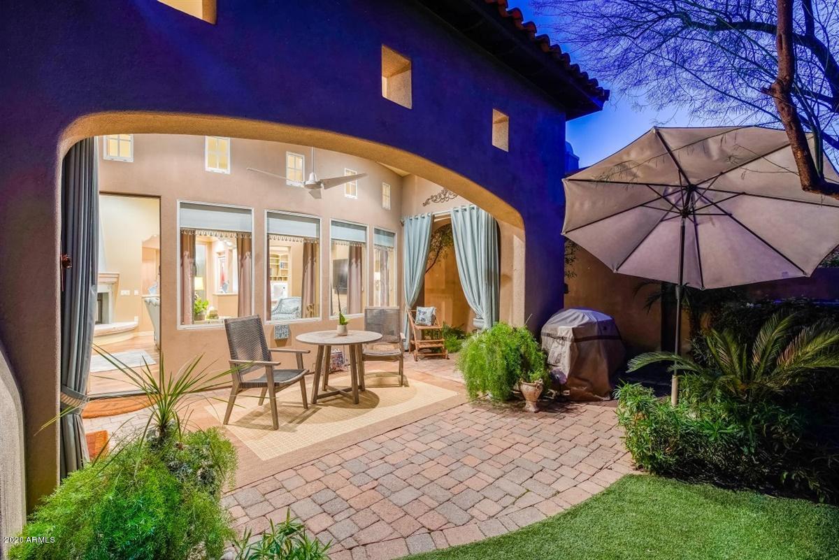 8932 East Mountain Spring Road Scottsdale, AZ 85255 - Photo 49 of 78 67-67 Patio Twlight