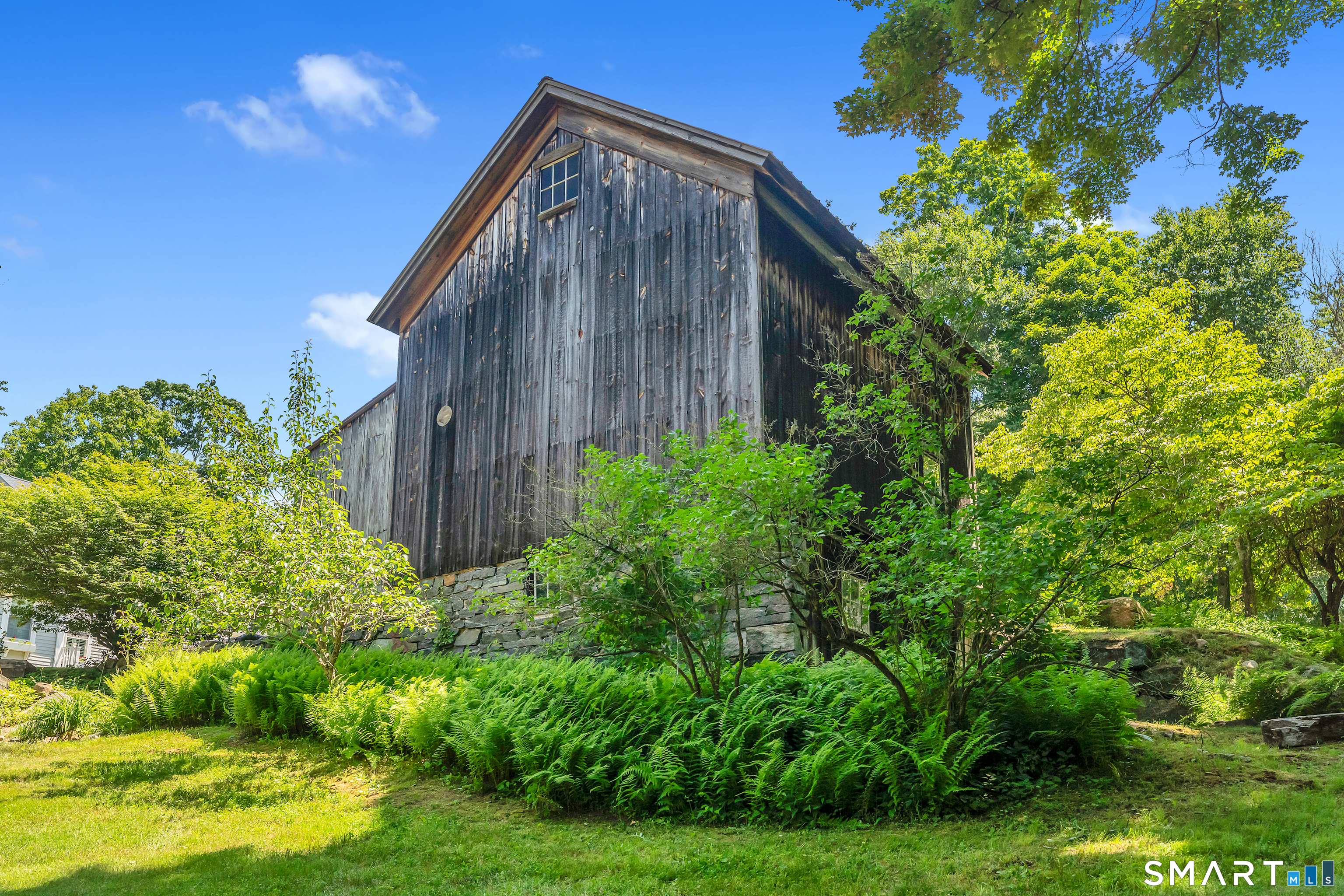 2 Timms Hill Road Haddam, CT 06438 - Photo 38 of 38 Gorgeous View Of The Back Of The Barn Detailing The Lovely Stone Work