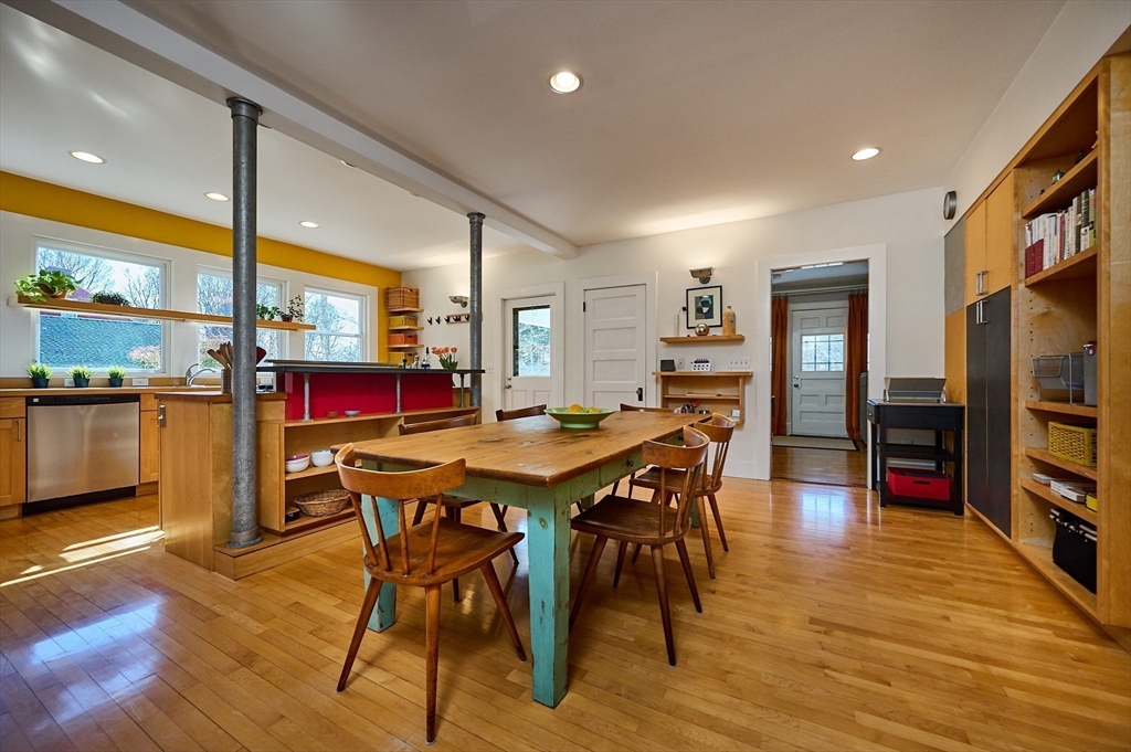16 South Sunset Avenue Amherst, MA 01002 - Photo 11 of 42 a view of a dining room with furniture window and wooden floor
