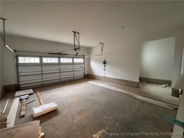 a view of counter top space and stainless steel appliances