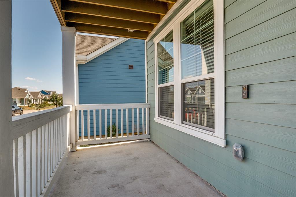 8413 Alba Lane Rowlett, TX 75089 - Photo 24 of 25 a view of a porch with wooden floor and roof deck