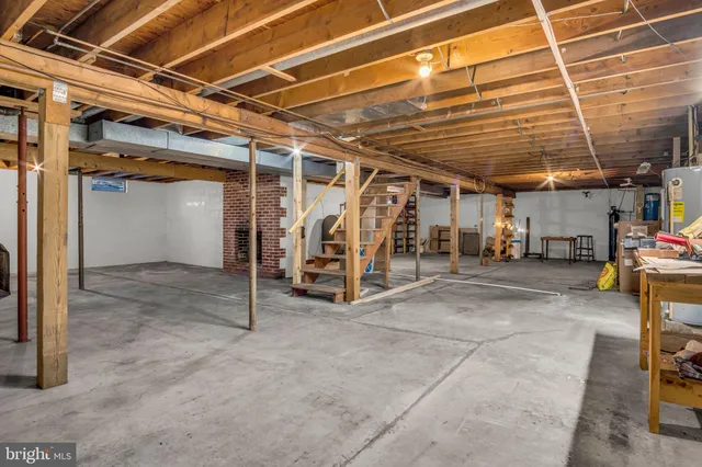 a view of storage and utility room