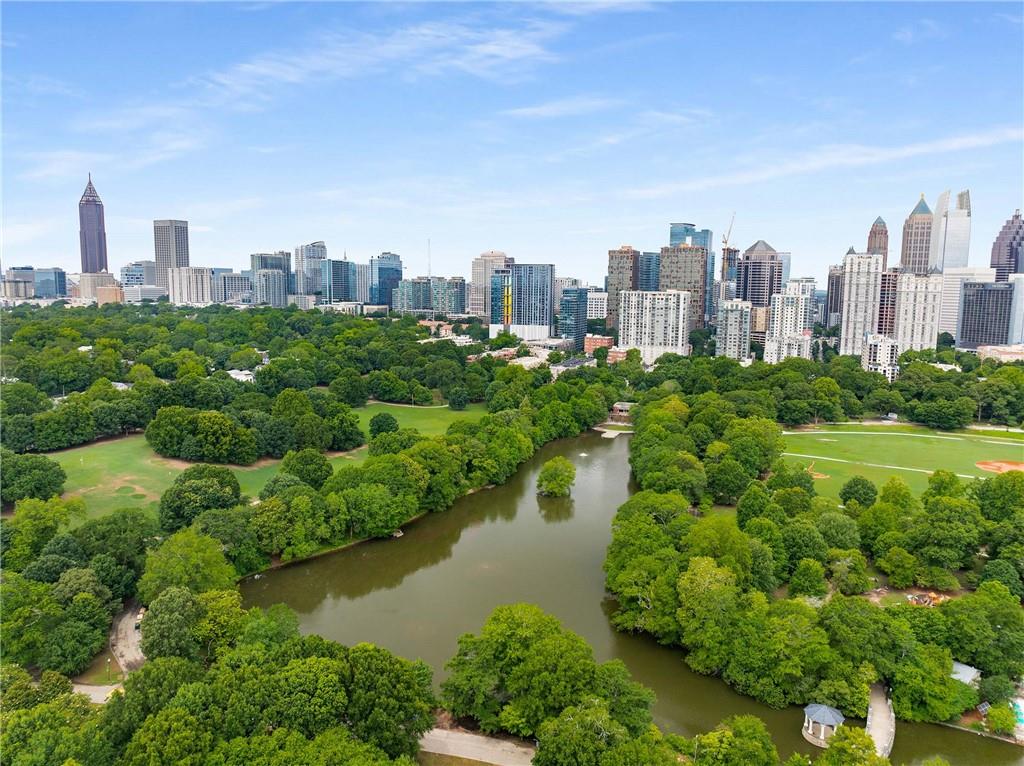 911 Monroe Circle Northeast Atlanta, GA 30308 - Photo 69 of 86 a view of a city with tall buildings