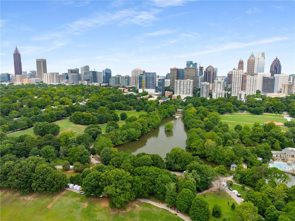 911 Monroe Circle Northeast Atlanta, GA 30308 - Photo 83 of 86 a view of a city with tall buildings