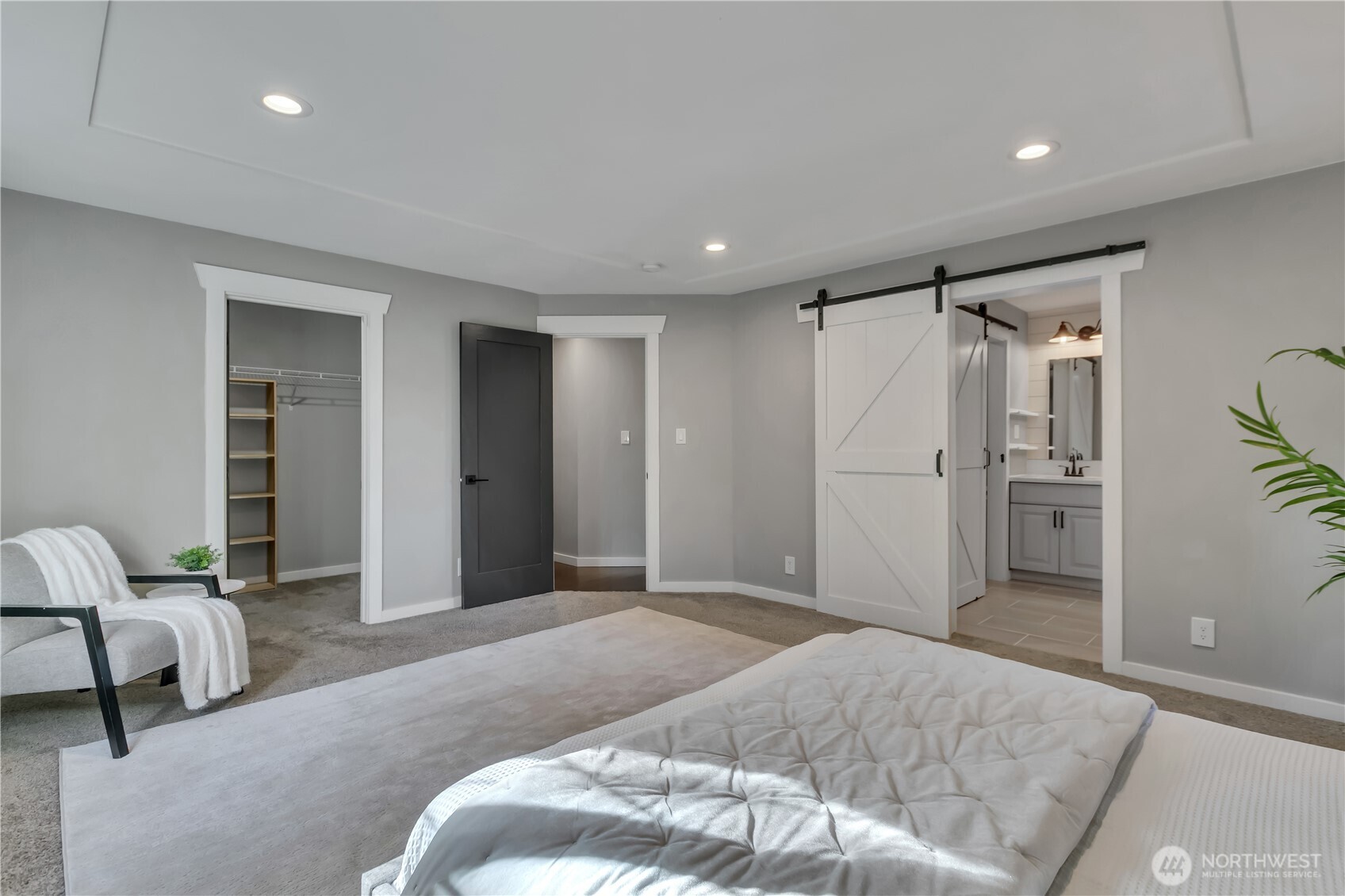 204 5th Avenue Milton, WA 98354 - Photo 24 of 37 a bedroom with a bed and a couch