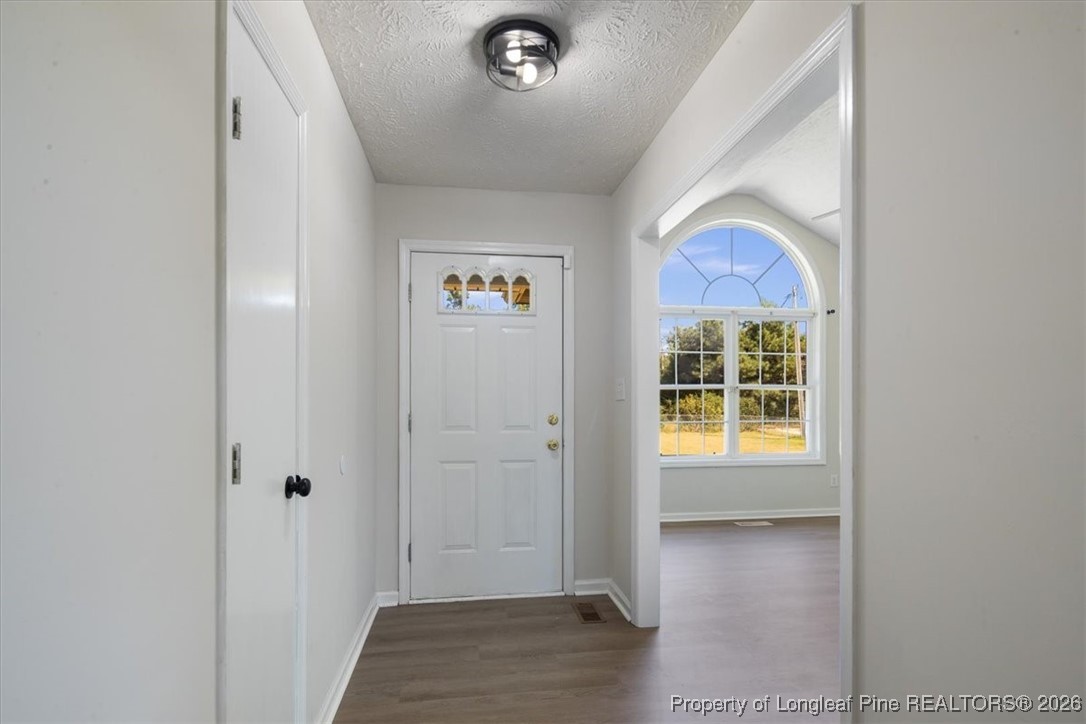 151 Ballard Drive Raeford, NC 28376 - Photo 6 of 34 a view of a livingroom with wooden floor and a hallway
