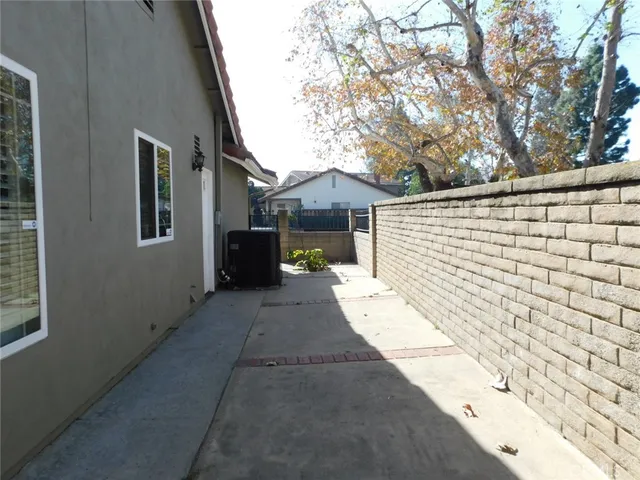 a view of an empty room with closet