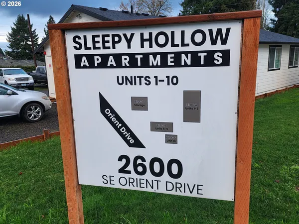 a view of a street sign