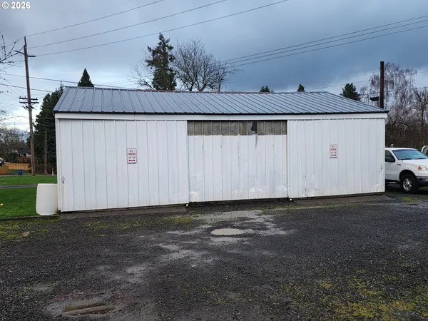 a view of a car garage
