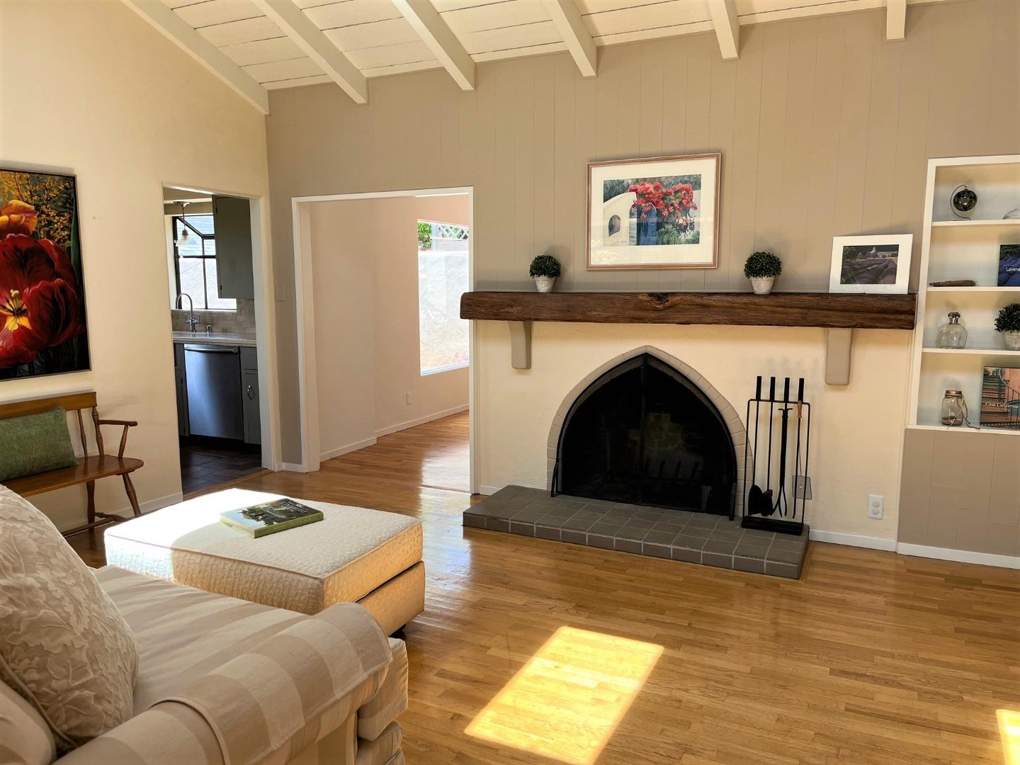 529 Monterey Drive Aptos, CA 95003 - Photo 6 of 32 a living room with furniture and a fireplace