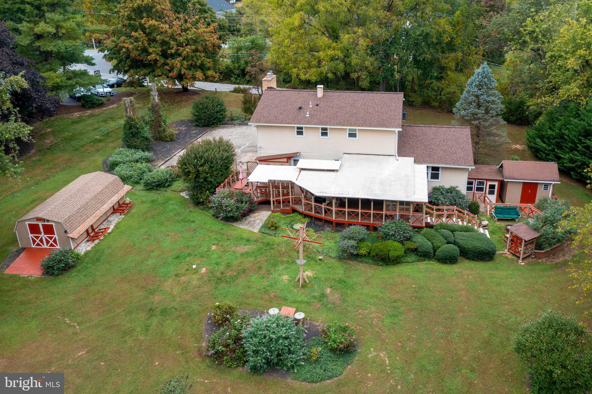525 Church Road Reisterstown, MD 21136 - Photo 46 of 50 Aerial View Back