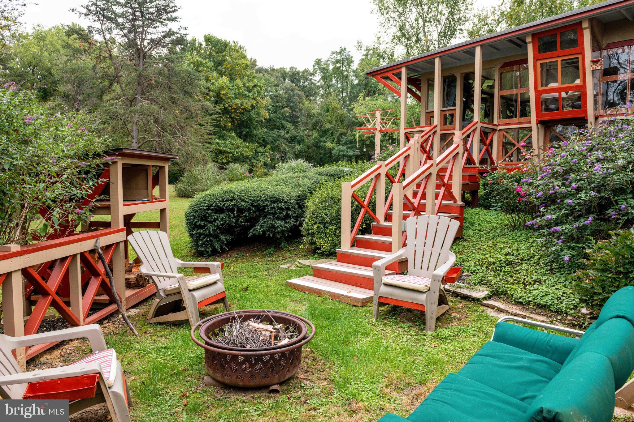 525 Church Road Reisterstown, MD 21136 - Photo 9 of 50 Steps from Back Porch to Fire Pit Area