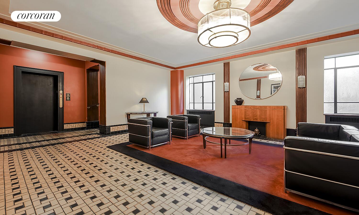 255 West 23rd Street, Unit 5FW Manhattan, NY 10011 - Photo 7 of 8 a living room with furniture a rug and a window
