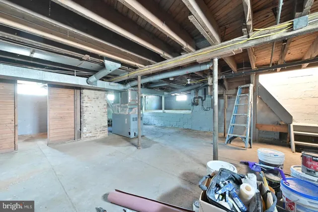 a view of a storage room