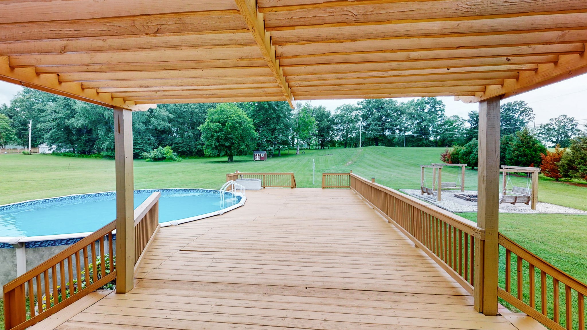 447 Ranch Road Portland, TN 37148 - Photo 20 of 27 a view of a deck with a backyard