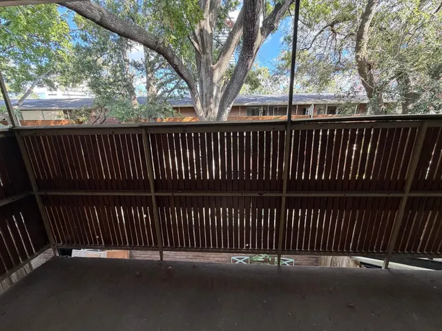 a view of a roof deck