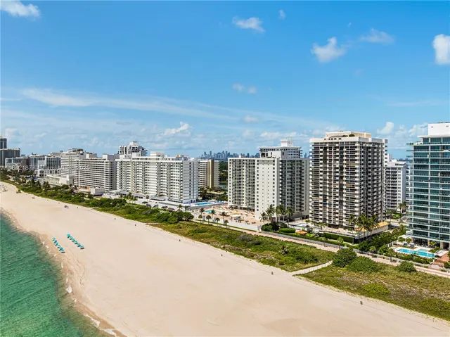 a view of a city with tall buildings