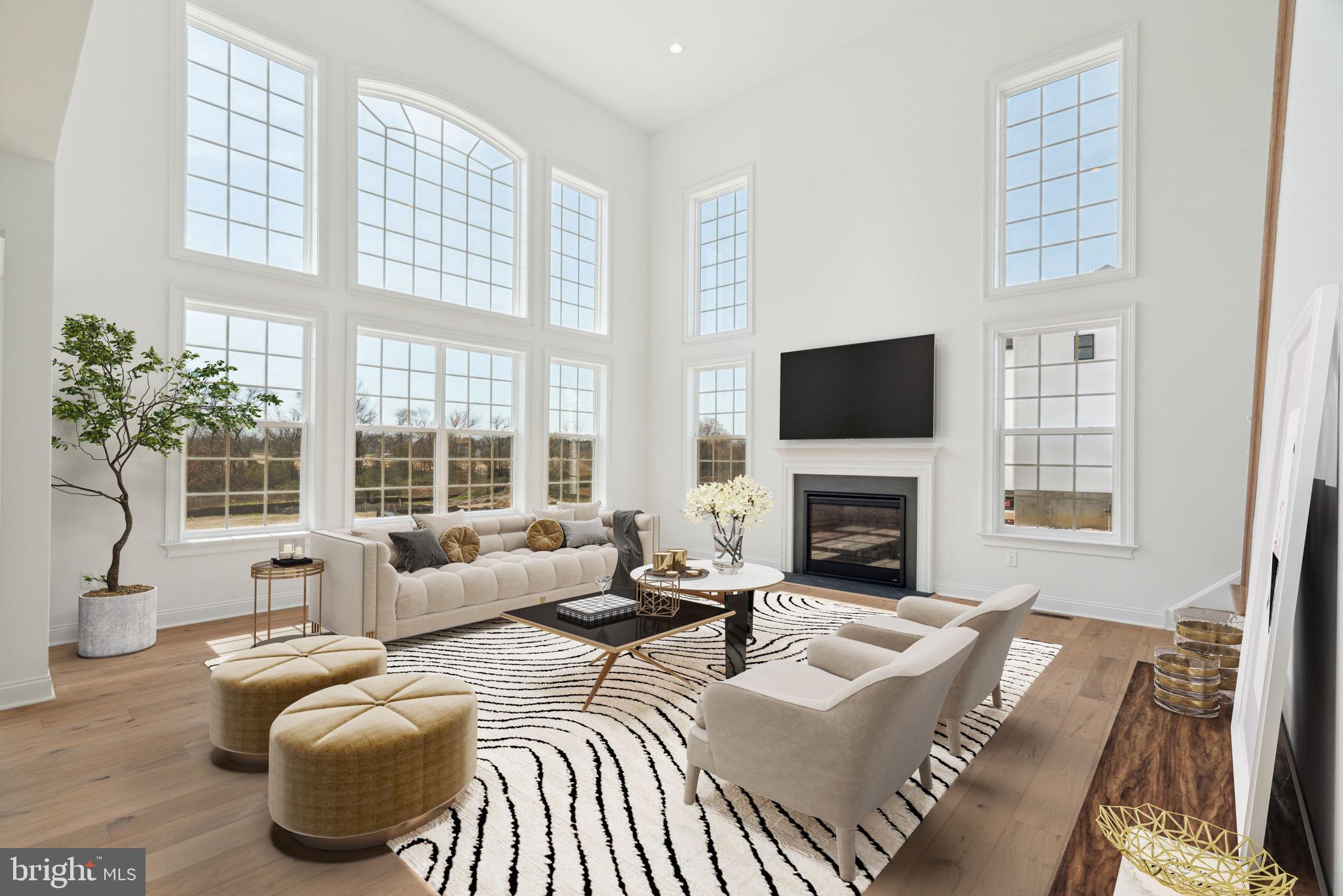 3 Pondview Court Monroeville, NJ 08343 - Photo 4 of 9 a living room with furniture a fireplace and a large window