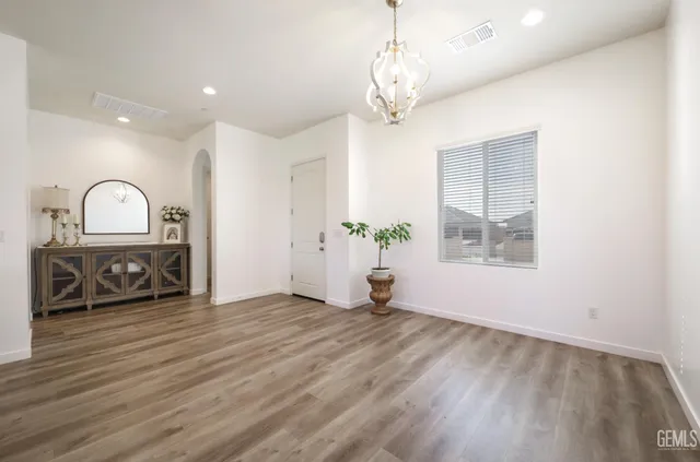 a view of a livingroom with a flat screen tv