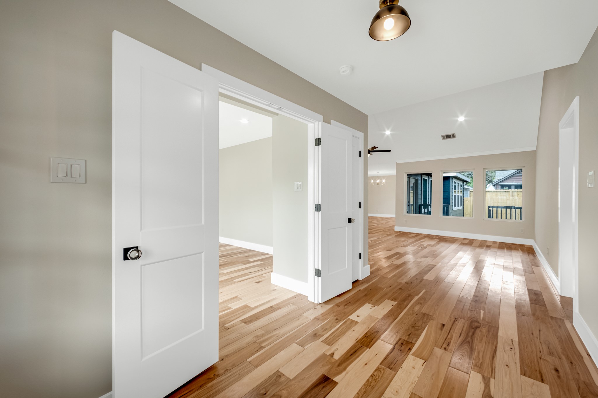 403 Moody Street Houston, TX 77009 - Photo 11 of 38 Stunning solid hickory flooring runs throughout the home to the bedrooms. No carpet!